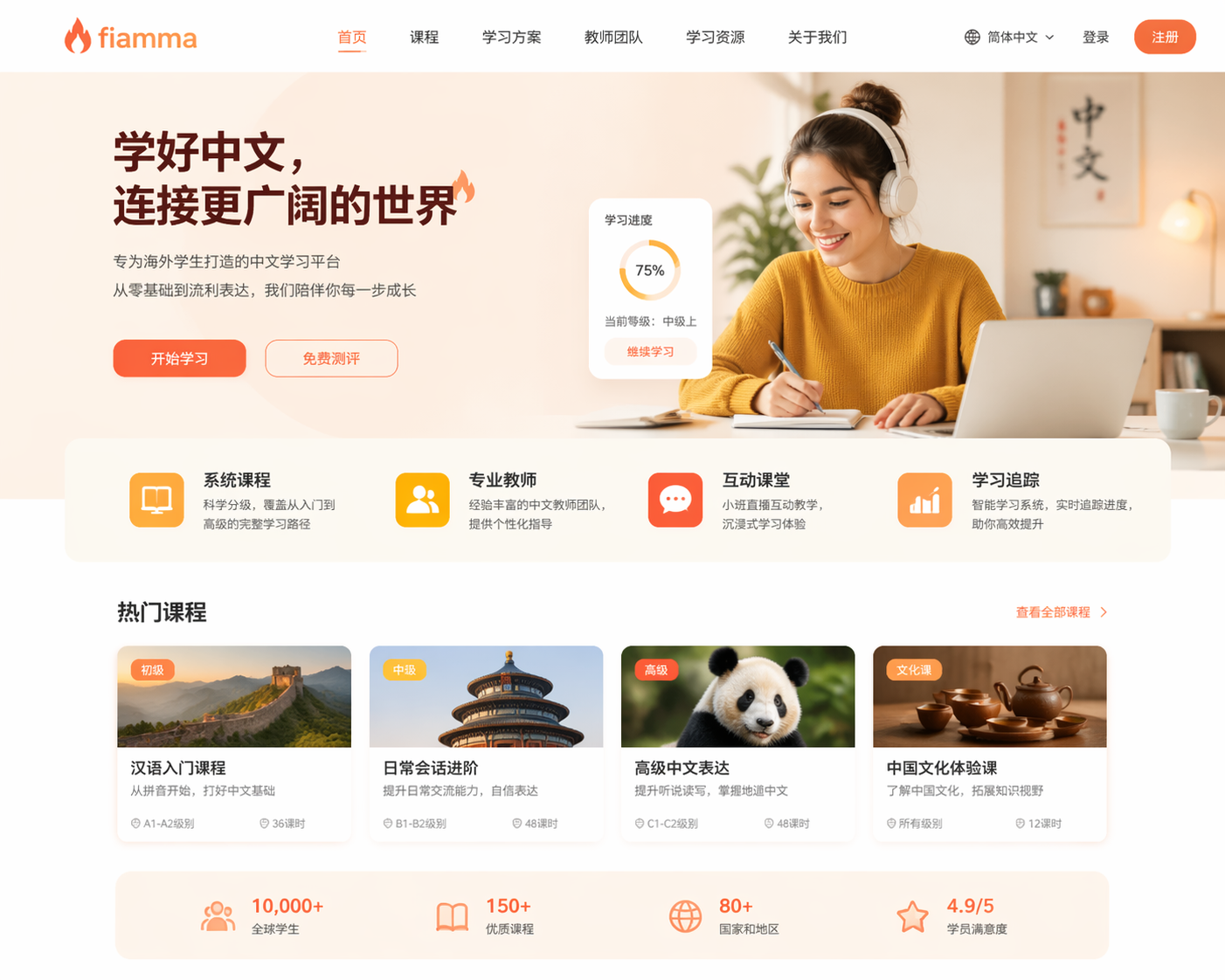 fiamma 中文教育机构视觉参考图